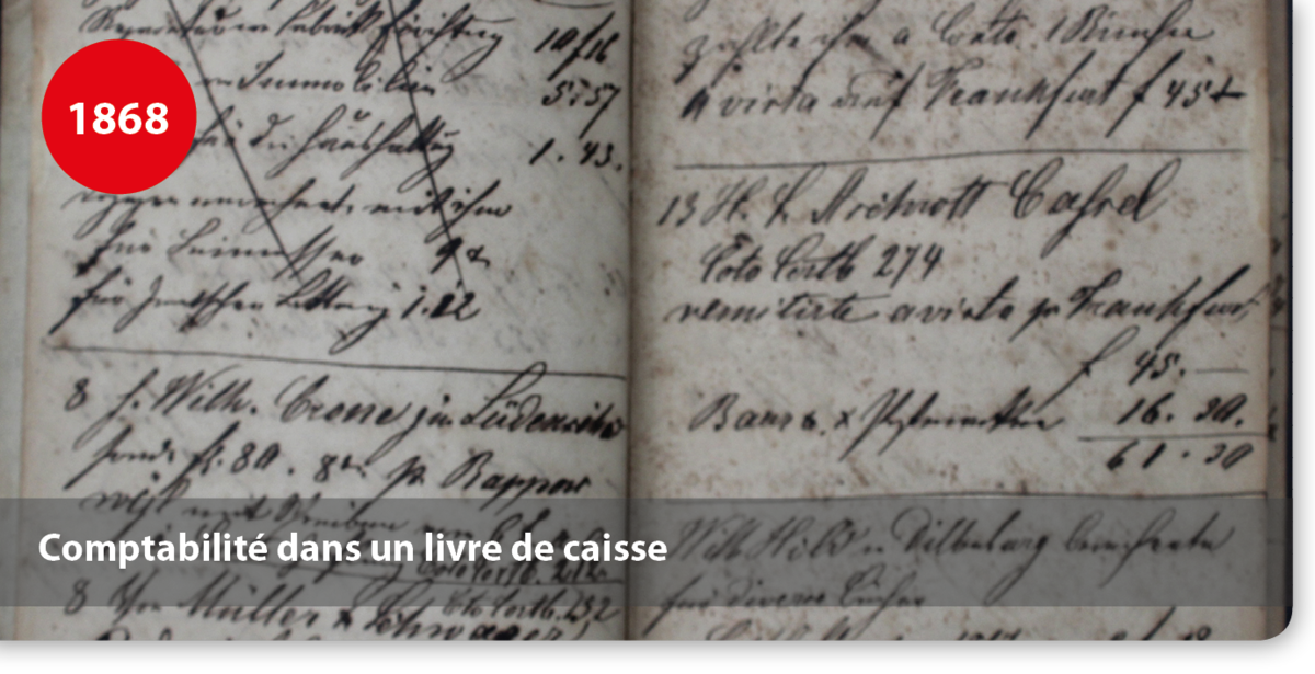 Comptabilité dans un livre de caisse