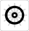 Steuerrad - BG-Verkehr, Dienststelle Schiffssicherheit