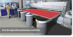 Scie de séparation panneaux sandwich