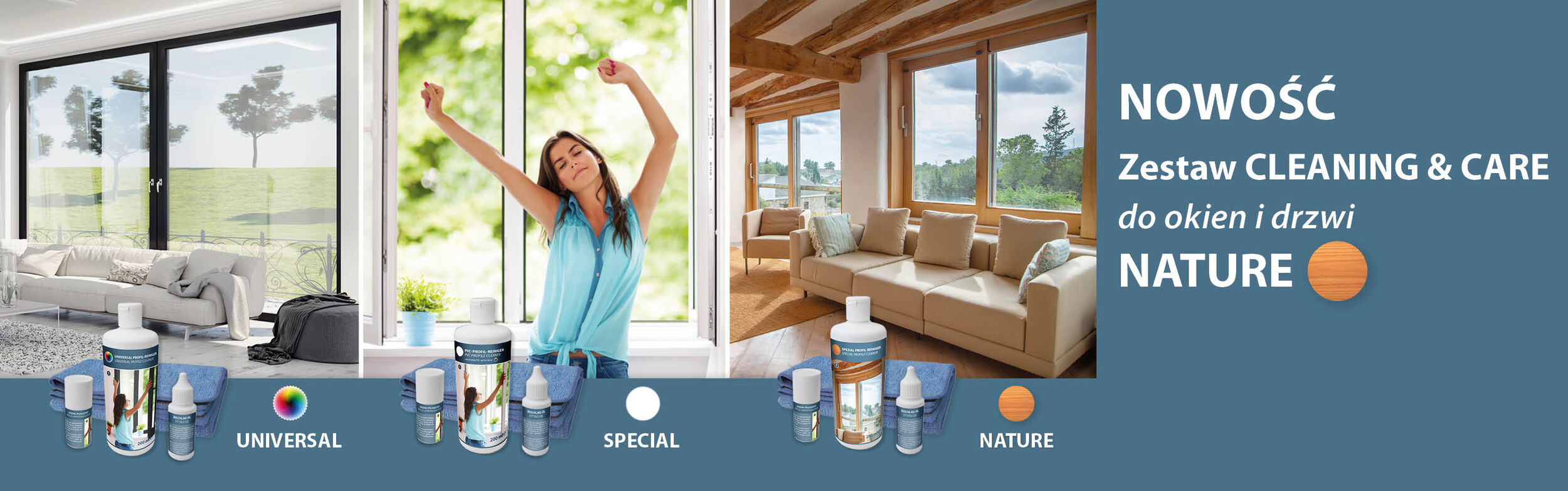 Czyszczenie i pielęgnacja okien i drzwi