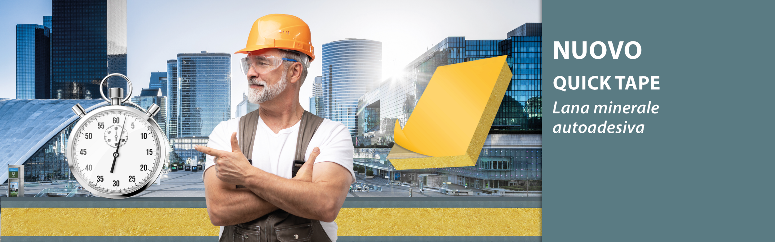 Quick Tape Lana minerale  autoadesiva