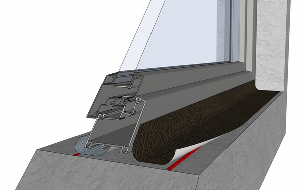 Masilla adhesiva de montaje... para el pegado de cintas cubrejuntas en el exterior de ventanas y puertas, para montaje RAL