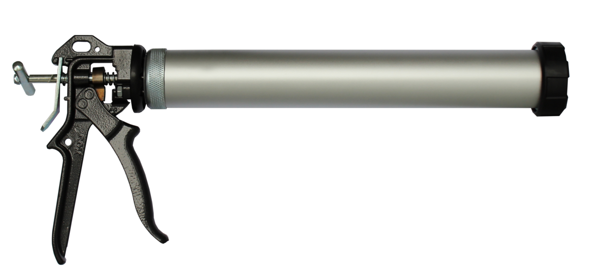 Manual pressure gun for the dosing of adhesives