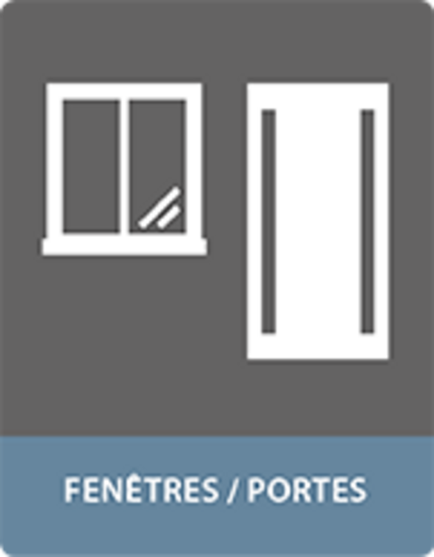 Construction fenêtres et portes avec colles adhésifs 