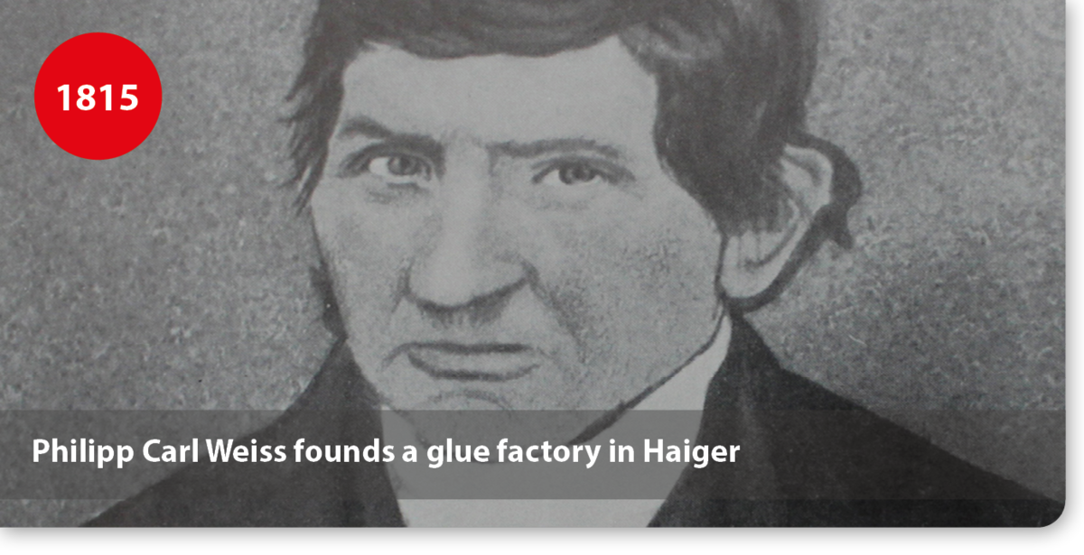 Philipp Carl Weiss founds a glue factory in Haiger