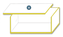 Surface bonding of ceiling elements