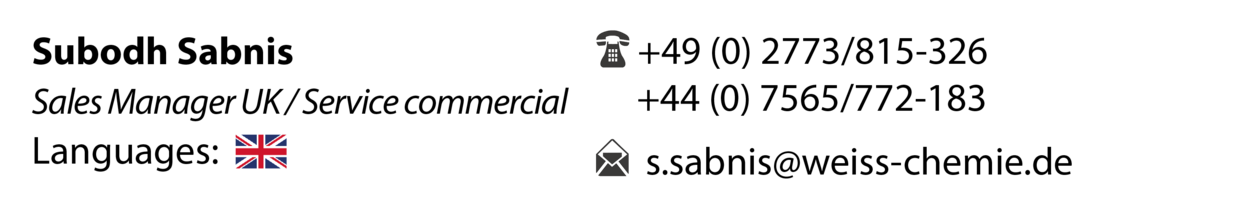 Subodh Sabnis - Sales Manager UK / Service commercial