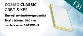 Composite panels COSMO Classic GRP/1.5-XPS