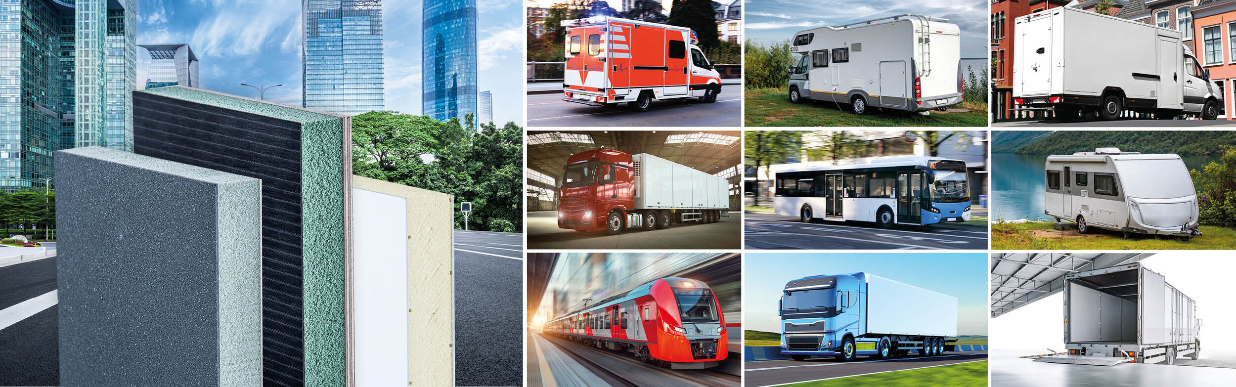 Paneles sándwich COSMO® para la construcción de vehículos