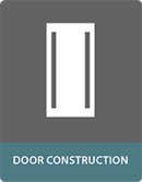 Composite panels for door construction