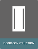 Composite panels for door construction