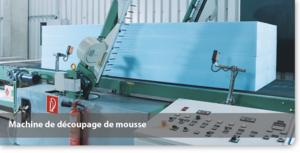 Machine de découpage de mousse