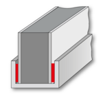 Klejenie profili wykończeniowych