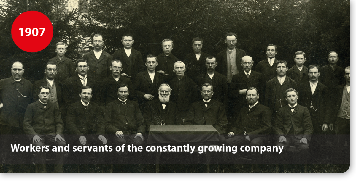 Workers and servants of the constantly growing company