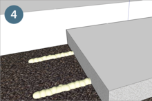 Adesivo per membrane per tetto