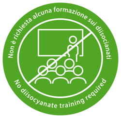 Non è richiesta alcuna  formazione sui diisocianati