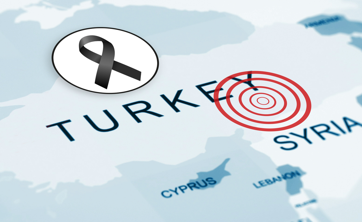 Beileid mit Menschen in Türkei
