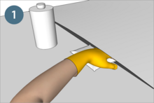 PVC cleaner / slightly solvating for the flat roof