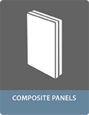 Bonding with adhesives composite panels