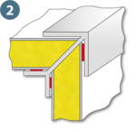 Bonding of corner angles