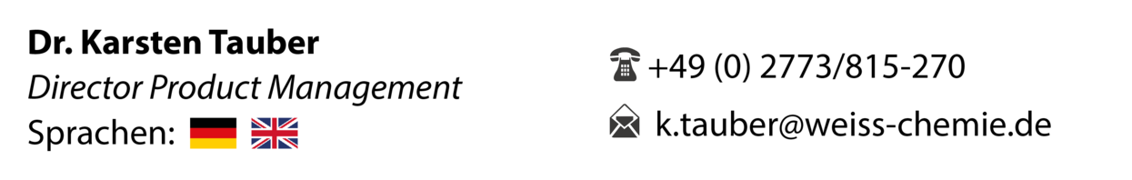 Dr. Karsten Tauber - Director Product Management