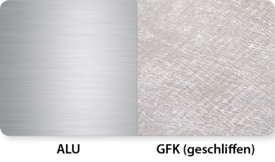 Kleben mit Klebstoff von Aluminium mit GFK
