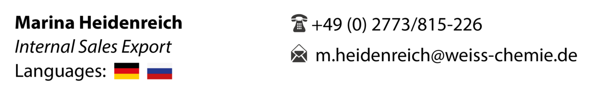 Marina Heidenreich - Internal sales export adhesives