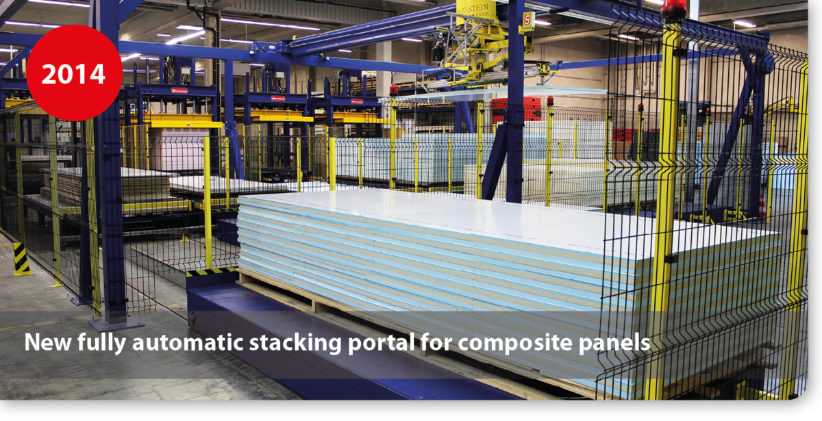 New fully automatic stacking portal for composite panels