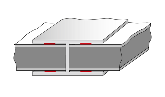Constructive bonding of butt joints