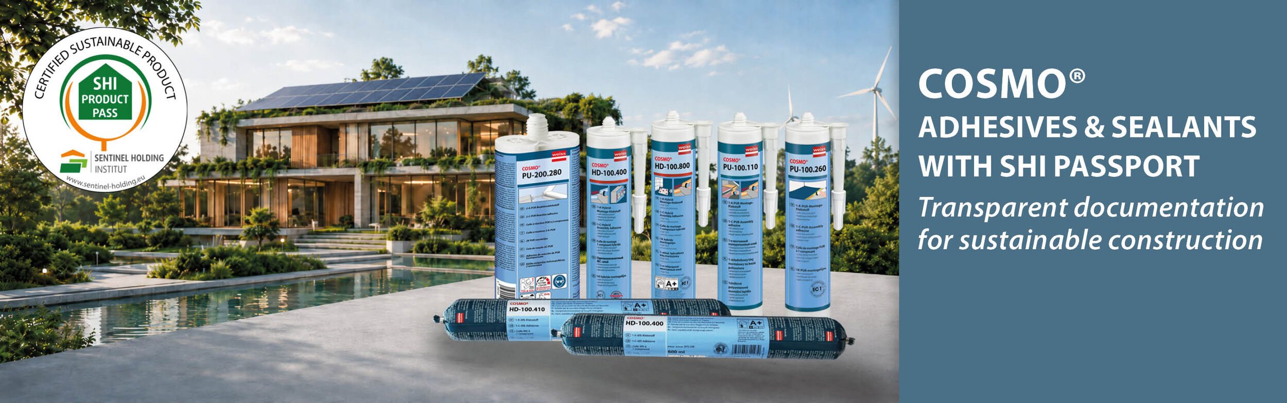 Tested adhesives and sealants for sustainable construction