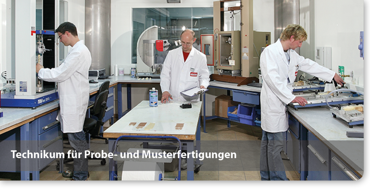 Technikum für Probe- und Musterfertigungen für Klebstoffe