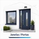 Colagem na construção de janelas e portas