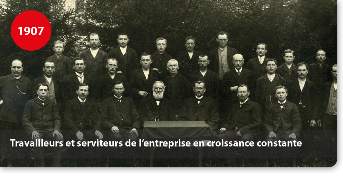 Travailleurs et serviteurs de l‘entreprise en croissance constante