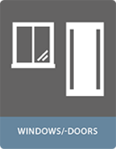 Bonding with adhesives windows and door application