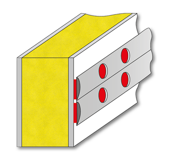 Constructive bonding of strips