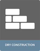 Bonding with adhesives dry construction applications