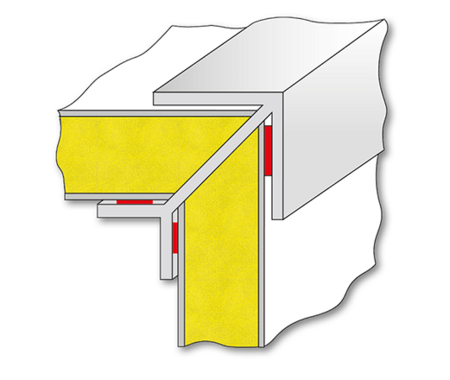 Pegado estructural de rinconeras