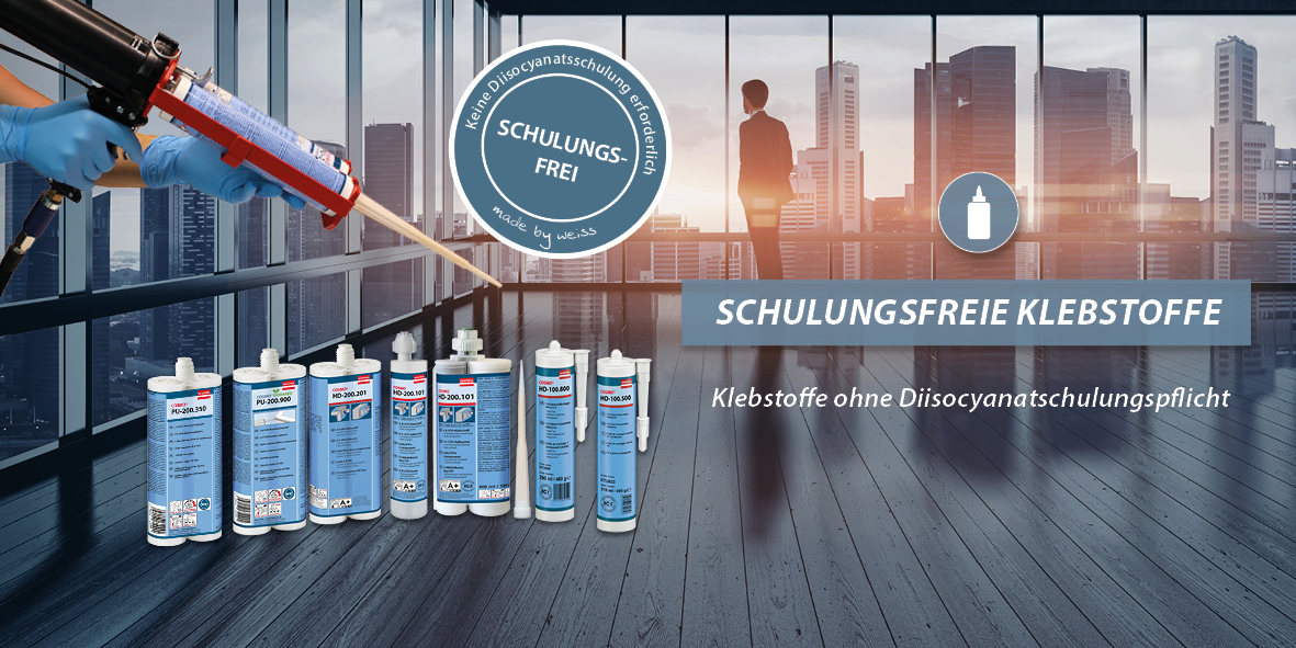 Schulungsfreie Klebstoffe - Klebstoffe ohne Diisocyanatschulungspflicht