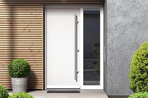 Bonding of leaf-enclosing entrance door panels