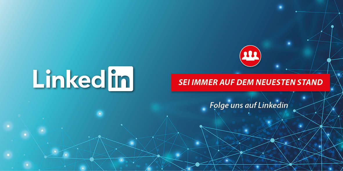 Folge uns auf Linkedin