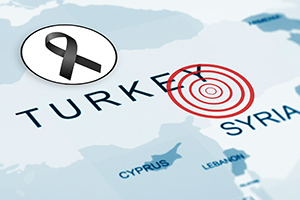 Our condolences and sympathy for the people in Turkey and Syria