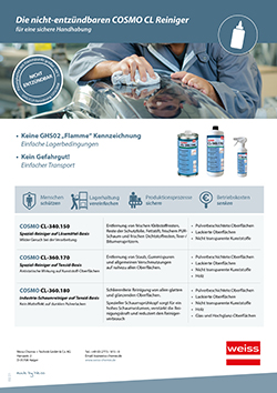 Folheto -  os detergentes não inflamáveis
