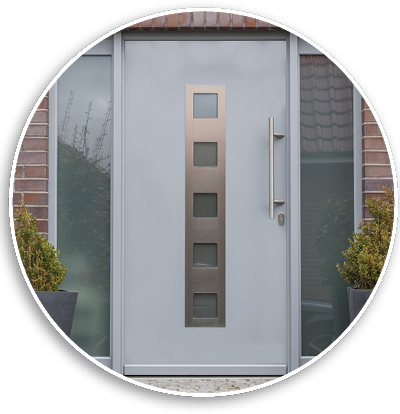 Bonding of leaf-enclosing entrance door panels