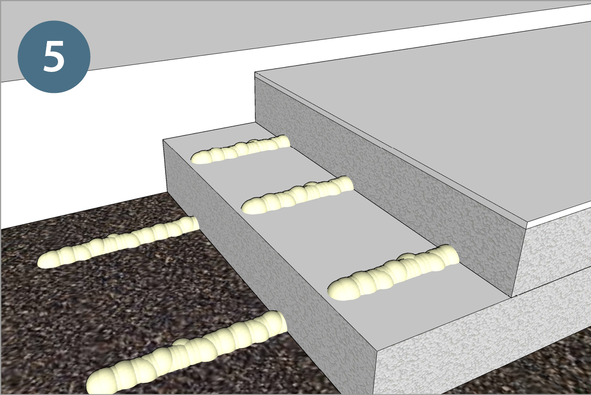 Colle pour matériau isolant pour le toit plat