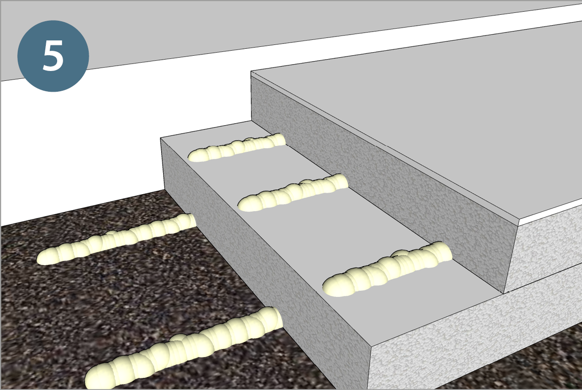 Adhesive for insulating material