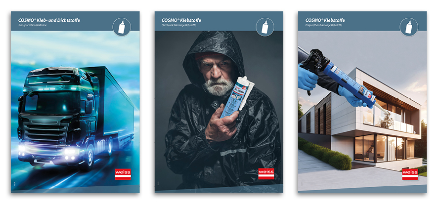 Catálogos e brochuras de adesivos e selantes