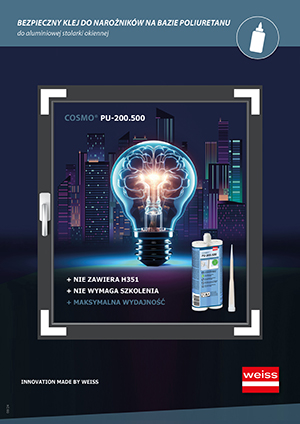 Broszura: Klej PUR COSMO® PU-200.500 do Narożników Aluminiowych – Bez H351