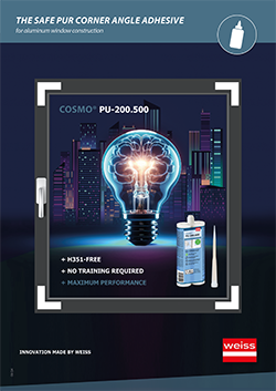 Brochure: PUR Adhesive COSMO® PU-200.500 for Aluminum Corner Angles – H351-Free
