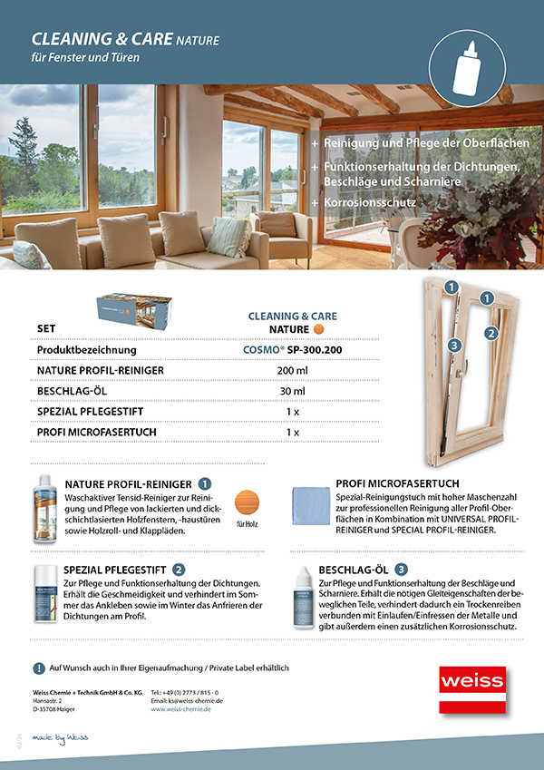 Flyer Cleaning & Care Nature