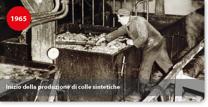 Inizio della produzione di colle sintetiche